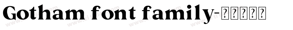 Gotham font family字体转换